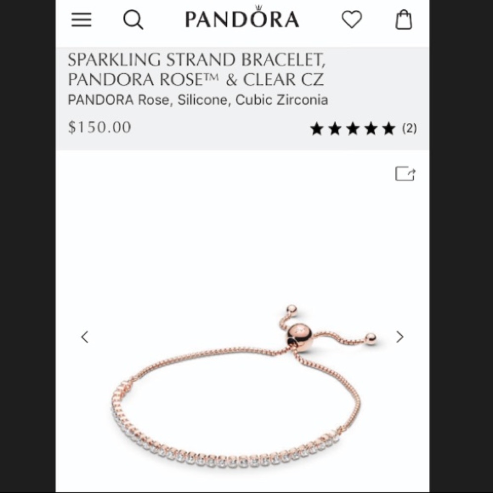 Pandora Rose Sparkling Strand Bracelet